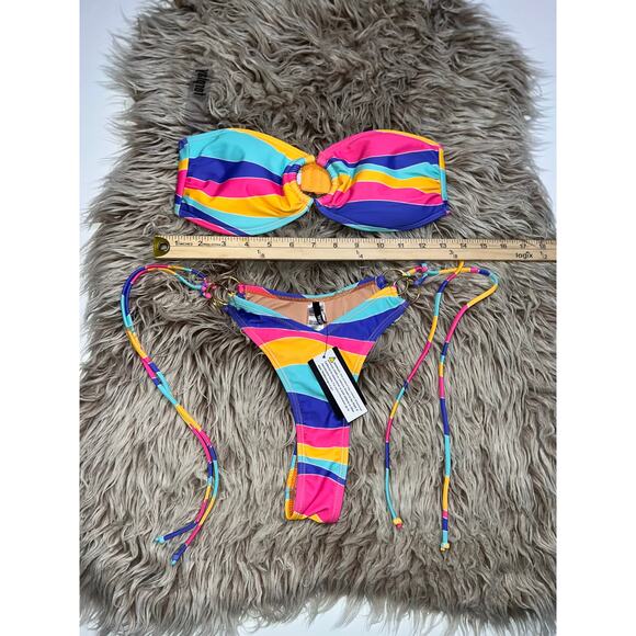 Forplay women’s New multi colored bikini - Picture 5 of 10